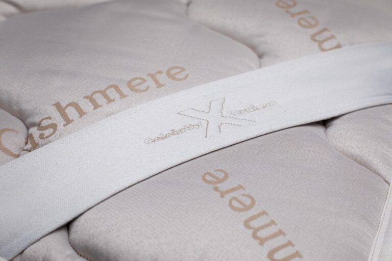 celebrity exclusive exhale bedding king-size cashmere mattresses